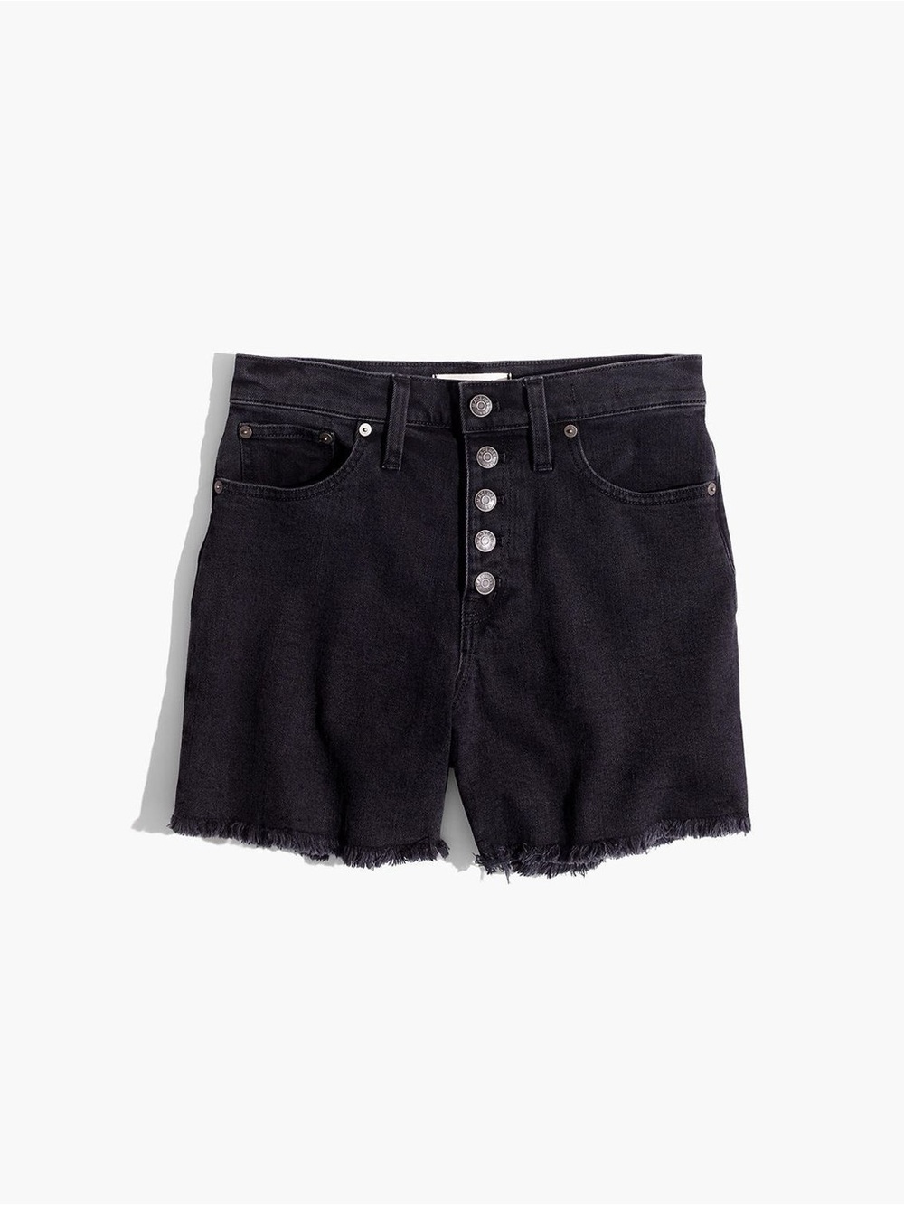 Madewell High Rise Button-Front Denim Shorts
